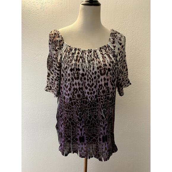 Lane Bryant Purple & White Top SIZE 14/16 - Picture 3 of 9